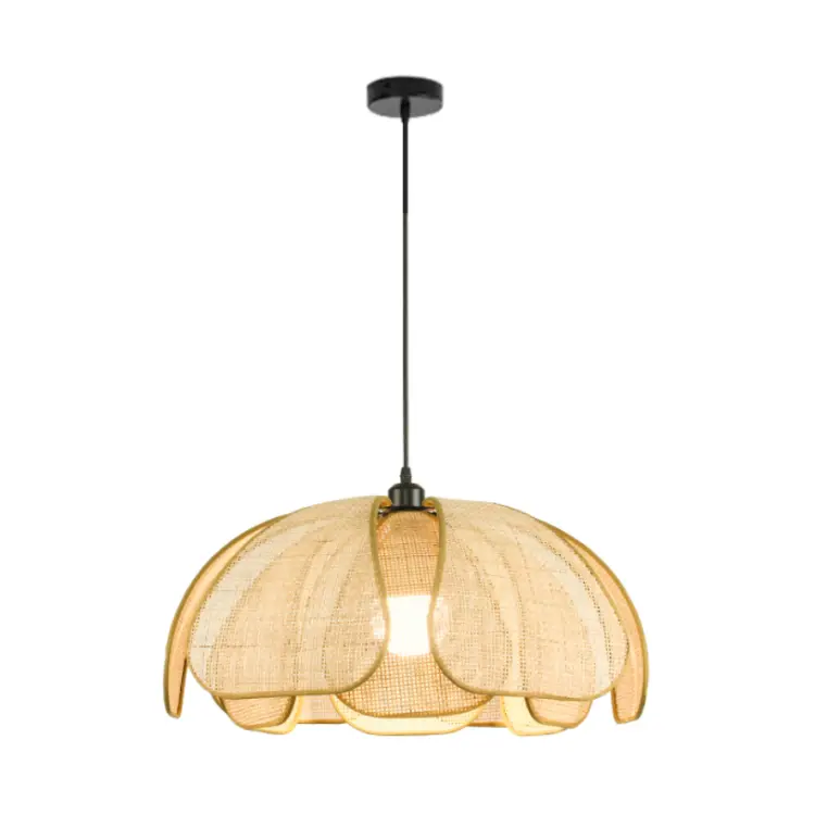 1-light rattan pendant light