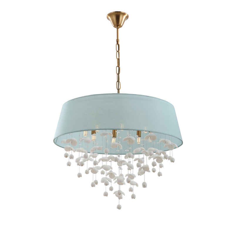 Paano pumili ng isang mahusay na kalidad ng modernong porselana drum shade 8-lights chandelier sa katamtamang presyo mula sa China?