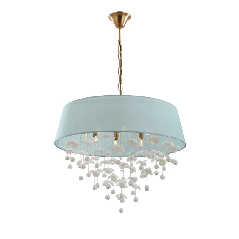 Paano pumili ng isang mahusay na kalidad ng modernong porselana drum shade 8-lights chandelier sa katamtamang presyo mula sa China?