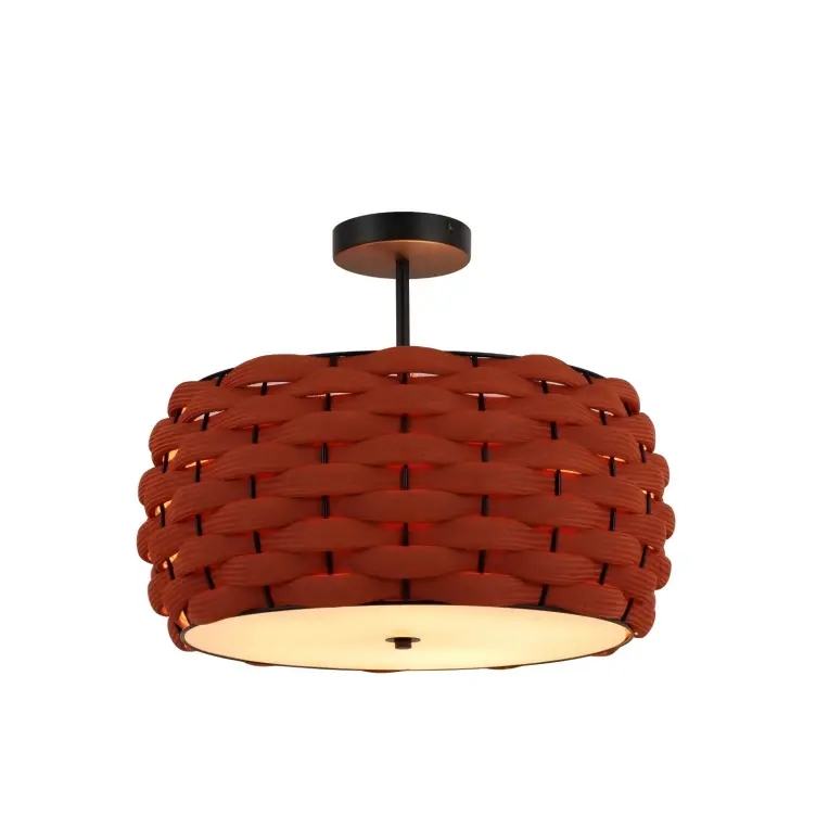 Paano Pinapaganda ng Handwoven Flush Mount Ceiling Light ang Iyong Tahanan?