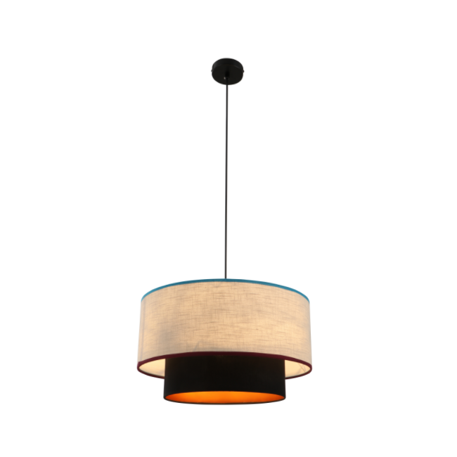 3-light drum chandelier