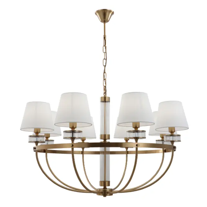 8-Shades Bowl Vintage Dining At Living Room Chandelier