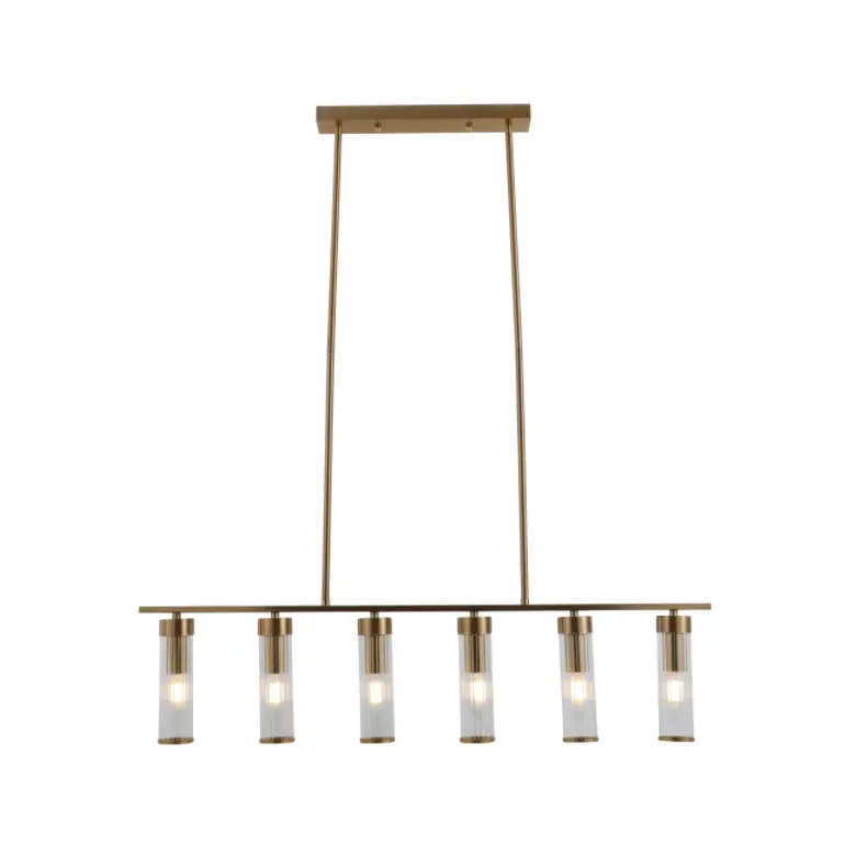 Nababagay na taas linear glass pendant light