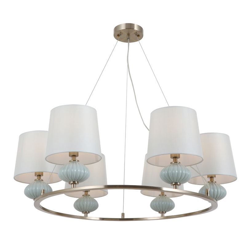 Crown Chandelier sa Ceramic Para sa Entrance Foyer At Living Room