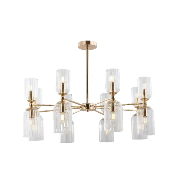 Gold Glass Shade Ceiling Pendant Light