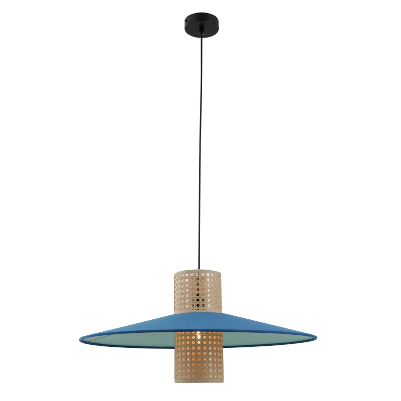 Ang hugis-hat na pinagtagpi ng pendant light