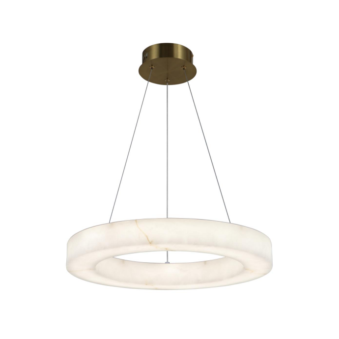 Modernong Alabaster Ring LED Pendant Light