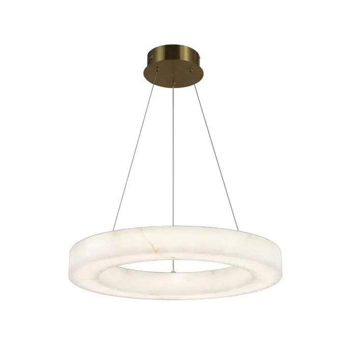 Modernong Alabaster Ring LED Pendant Light