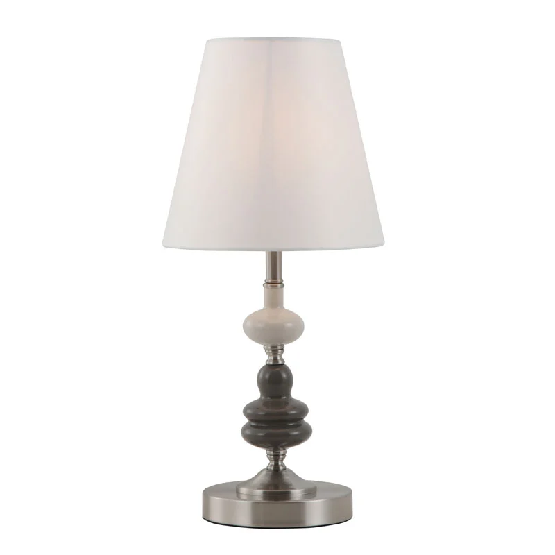 Modernong Drum Off-White Shade Table Lamp