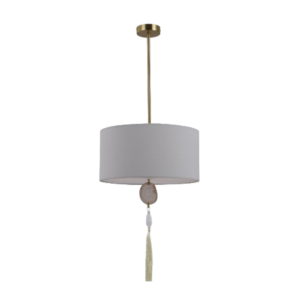 Likas na Agate Antique Copper Pendant Lamp