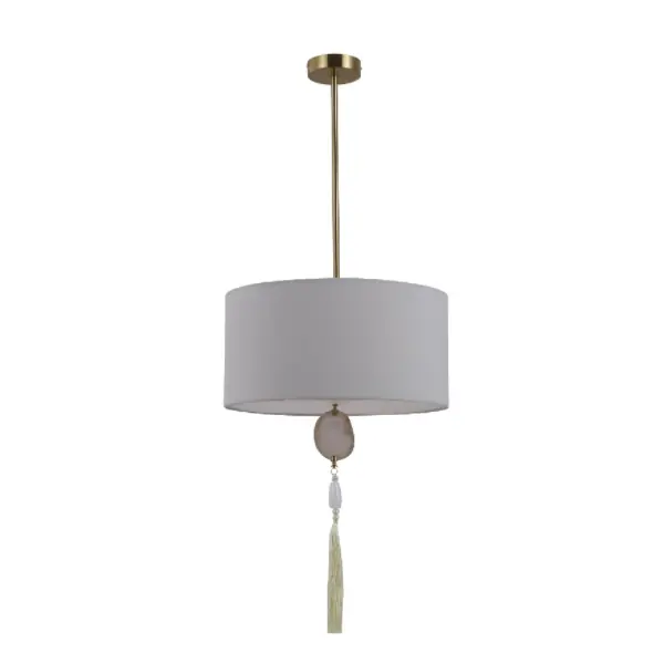 Likas na Agate Antique Copper Pendant Lamp