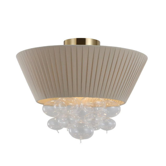 Pleated tela bubble kisame lamp
