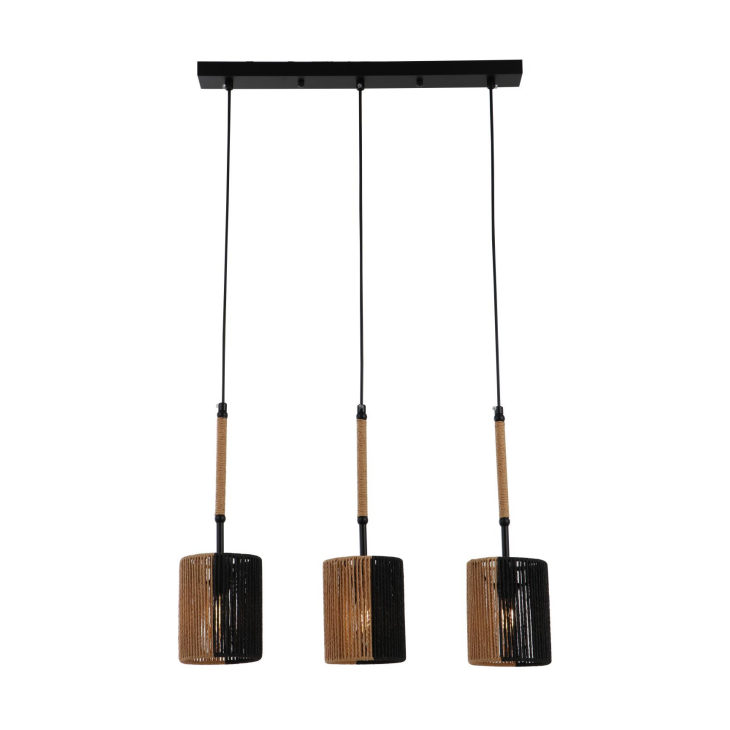 Rustic Paper Rope Woven Pendant Lamp