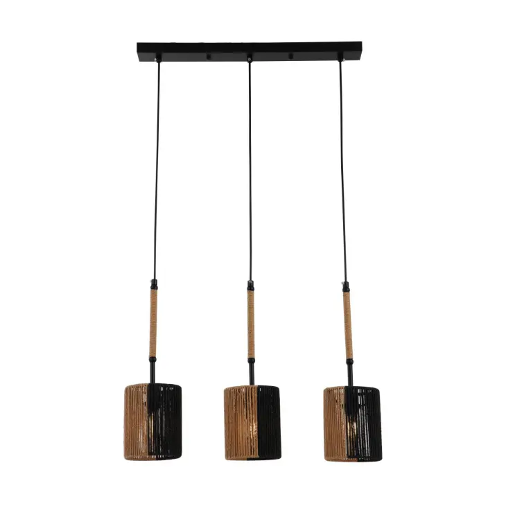 Rustic Paper Rope Woven Pendant Lamp