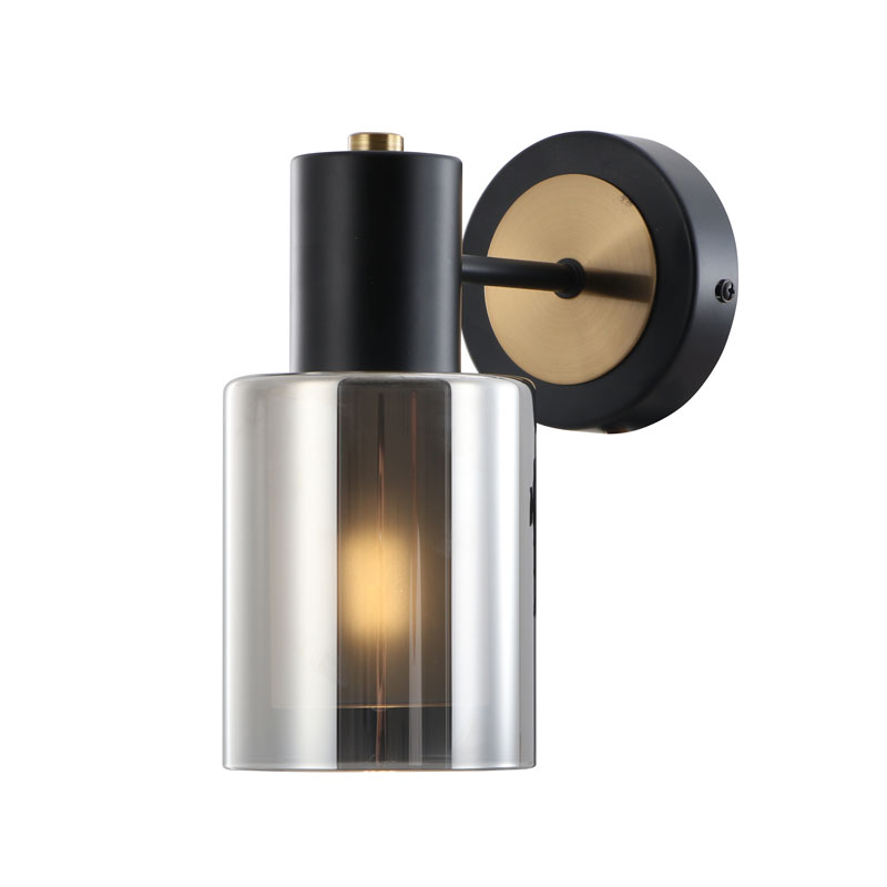 Mausok na Double-glass Down Slim Wall Light