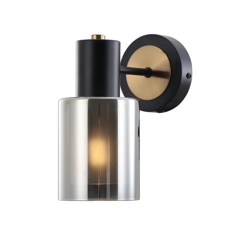 Mausok na Double-glass Down Slim Wall Light