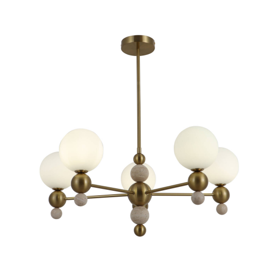 Dilaw na Travertine Pendant chandelier